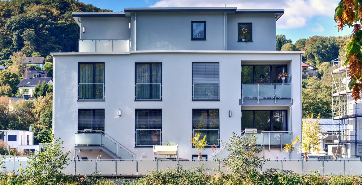 Flachdach mit Abdichtung aus Bitumenbahn