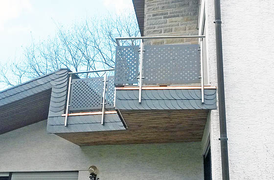 Balkonsanierung mit Schieferverkleidung